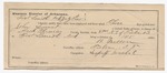 1895 July 19: Certificate of employment, for B. Muller, guard; John Durant, U.S. prisoner; Heck Thomas, deputy marshal