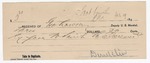 1895 July 19: Receipt, of George Lawson, deputy marshal; to Dirklin for rail fare