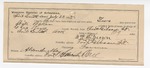 1895 July 23: Certificate of employment, for William H. Brown, guard; Will Baker, U.S. prisoner; Charles Keys, deputy marshal; Alexander May, witness