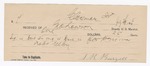 1895 July 26: Receipt, of John Lawson, deputy marshal; to J.B. Burgess for meals for Robert Colby, U.S. prisoner