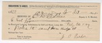1895 July 27: Receipt, of E.B. Ratterree, deputy marshal; to J.O. Parker for lodging, subsistence, and livery