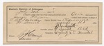 1895 July 30: Certificate of employment, for W.C. Smith, guard; Jimmy Fagan, U.S. prisoner; G.P. Lawson, deputy marshal; G.P. Crump, witness