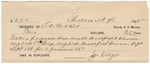 1895 September 2: Receipts, of E.A. Parker, deputy U.S. marshal; to Joe Delozier for feeding prisoners; to J.R. Delozier for livery bill; to William Gangster for feeding prisoners