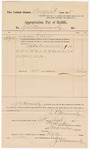 1895 September 30: Voucher, to J.A. Hammersley for services rendered as bailiff; Stephen Wheeler, U.S. district clerk; I.M. Dodge, deputy clerk