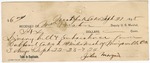 1895 September 27: Receipt, of William Preston, deputy marshal; to John Morgan for livery bill and subsistence