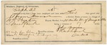 1895 September 27: Certificate of employment, for John Morgan, guard; Abram Mouse, U.S. prisoner; William Preston, deputy marshal