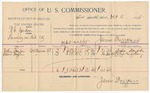 1895 October 5: Voucher, U.S. v. H.C. Gordon, larceny; James Brizzolara, commissioner; John Taylor, Dave Taylor, witnesses; G.J. Crump, U.S. marshal
