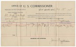 1895 October 12: Voucher, U.S. v. H.E. Heupp, Mike Heupp, assault with intent to kill; James Brizzolara, commissioner; N.J. Pace, witness; W.J. Fleming, witness of signature; G.J. Crump, U.S. marshal