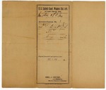 1895 October 8: Receipt, of George J. Crump; for mail department