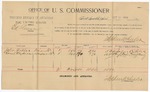 1895 October 24: Voucher, U.S. v. Ed Quinn, violating intercourse laws; Stephen Wheeler, commissioner; John Nibler, Royal Wayburn, witnesses; W.J. Fleming, witness of signature; G.J. Crump, U.S. marshal