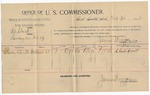 1895 October 26: Voucher, U.S. v. E.D. Clark, larceny; James Brizzolara, commissioner; Charles Smith, witness; G.J. Crump, U.S. marshal