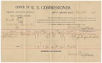 1895 October 28: Voucher, U.S. v. Mack King, violating intercourse laws; James Brizzolara, commissioner; Joseph Johnson, John Johnson, witnesses; W.J. Fleming, witness of signature; G.J. Crump, U.S. marshal
