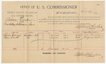 1895 October 30: Voucher, U.S. v. Adam Cooper, violating intercourse laws; Stephen Wheeler, commissioner; Lewis Garvin, George W. Scott, witnesses; W.J. Fleming, witness of signature; G.J. Crump, U.S. marshal