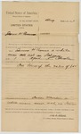 1895 April 1: Indictment, U.S. v. James H. Crouse, larceny; Oscar Murdene, victim; James F. Read, U.S. attorney