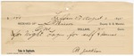 1895 August 2: Receipt, of S.T. Minor, deputy marshal; to M. Jackson for lodging