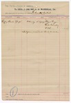 1895 August 10: Voucher, U.S. v. Rufus Buck; George J. Crump, U.S. marshal; Charles McIntosh, deputy marshal; Elijah Grayson, Newton Armstrong, R.S. Thomas, witnesses