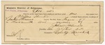 1895 August 10: Certificate of employment, for John Salmon, guard; Wallace Hunter, U.S. prisoner; Seaton Thomas, deputy marshal
