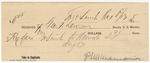 1895 August 13: Receipt, of George P. Lawson, deputy marshal; to P. McWilliams for railway fare