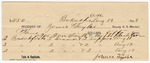 1895 August 13: Receipt, of James Taylor, deputy marshal; to James Taylor for meals
