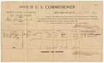 1895 December 9: Voucher, U.S. v. Ira Richmond, larceny; Stephen Wheeler, commissioner; C.W. Thompson, G.L. Wadley, witnesses