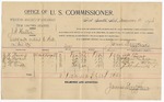 1895 December 10: Voucher, U.S. v. J.H. Healtin, assault with intent to kill; James Brizzolara, commissioner; A.H. Stewart, W.B. Stewart, E. Burton, J.H. Smith, witnesses; W.J. Fleming, witness of signatures