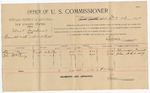1895 December 13: Voucher, U.S. v. Newt Williams, assault with intent to kill; E.B. Harrison, commissioner; Thomas Goins, John McCrary, witnesses