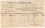 1895 December 14: Voucher, U.S. v. A. McHeblen, violating intercourse laws; James Brizzolara, commissioner; J.J. Brown, witness
