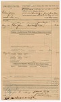 1895 August 16: Voucher, U.S. v. Charles James, larceny; James Taylor, deputy marshal; Stephen Wheeler, district clerk; I.M. Dodge, deputy clerk; McDonough, assistant attorney