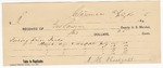 1895 July 16: Receipt, of George Lawson, deputy marshal; to J.B. Burgess for feeding of prisoner