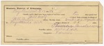 1895 August 19: Certificate of employment, for Thomas Andrews, guard; Will Wolf, U.S. prisoner; Will Treston, deputy marshal