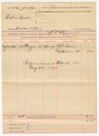 1895 August 25: Voucher, U.S. v. Wallace Hunter, assault; S.T. Minor, deputy marshal; R.C. Isaacs, Pop Hollinsworth, witnesses