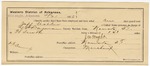 1895 August 21: Certificate of employment, for J.W. Wright, guard; Jeff Walker, U.S. prisoner; G.T. Lawman, deputy marshal; George J. Crump, witness