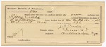 1895 August 28: Certificate of employment, for J.C. Parker, guard; Riley Curls, U.S. prisoner; E.A. Parker, deputy marshal