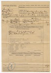 1895 September 13: Voucher, U.S. v. Sandy Locust, Andrew T. Paden, and John B. Lynch, complaint at law on forfeited bail bond; R.S. Todhunter, deputy marshal