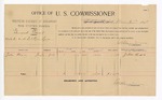 1895 November 6: Voucher, U.S. v. General Prewit, violating U.S. internal revenue laws; E.B. Harrison, commissioner; John Dixon, witness; George J. Crump, U.S. marshal