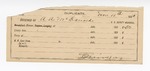 1895 November 11: Receipts, of A.A. McDonald, U.S. deputy marshal; to L. Miveaz for meals; to J.M. Jones for livery hire; to Dunklin for railroad fare