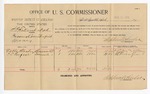 1895 November 29: Voucher, U.S. v. S.P. Fallant et al., passing counterfeit money; Stephen Wheeler, commissioner; Noble Stanley, I.C. Renfroe, witnesses; W.J. Fleming, witness of signature; G.J. Crump, U.S. marshal