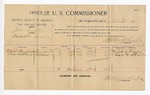 1895 December 3: Voucher, U.S. v. John Anible, larceny; Stephen Wheeler, commissioner; Wash Hendricks, Charles W. Starr, witnesses; G.J. Crump, U.S. marshal