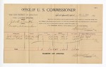 1895 December 5: Voucher, U.S. v.  Jack Smith, violating intercourse laws; Stephen Wheeler, commissioner; John Lafort, Summer Hill, witnesses; G.J. Crump, U.S. marshal