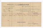 1895 December 14: Voucher, U.S. v. Jess Newsom, larceny; James Brizzolara, commissioner; Elsie Denis, witness; G.J. Crump, U.S. marshal