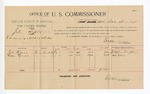 1895 December 14: Voucher, U.S. v. John Tipton, introducing and selling whiskey; E.B. Harrison, commissioner; John Reeves, Ada Reeves, witnesses; G.J. Crump, U.S. marshal