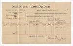 1895 December 16: Voucher, U.S. v. Jesse Newsom, larceny; James Brizzolara, commissioner; Larkin Fields, witness; William Cravens, attorney; G.J. Crump, U.S. marshal