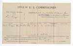 1895 December 19: Voucher, U.S. v. Tom Ridge, violating United State intercourse laws; David Ridge, witness; E.B. Harrison, U.S. commissioner; G.J. Crump, U.S. marshal