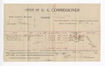 1895 December 18: Voucher, U.S. v. George Patson, assault with intent to kill; Stephen Wheeler, commissioner; Noah Mason, William Brown, Silas Brown, witnesses; I.C. Yoes, witness to signatures; George J. Crump, U.S. marshal