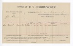 1895 December 31: Voucher, U.S. v. A. Thomas, violating U.S. intercourse laws; E.B. Harrison, commissioner; Sam Russell, witness; George J. Crump, U.S. marshal