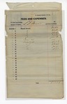 1895 December 31: Receipt, of S.T. Minion, deputy marshal, for expenses and fees; George J. Crump, U.S. marshal