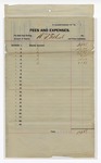 1895 December 31: Receipt, of R.S. Todhunter, deputy marshal, for expenses and fees; George J. Crump, U.S. marshal