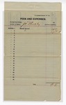 1895 December 31: Receipt, of J.W. Shockley, deputy marshal, for expenses and fees; George J. Crump, U.S. marshal