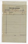 1895 December 31: Receipt, of S.P. McLoughling, deputy marshal, for expenses and fees; George J. Crump, U.S. marshal