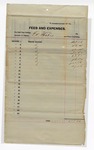 1895 December 31: Receipt, of Ed Parker, deputy marshal, for expenses and fees; George J. Crump, U.S. marshal